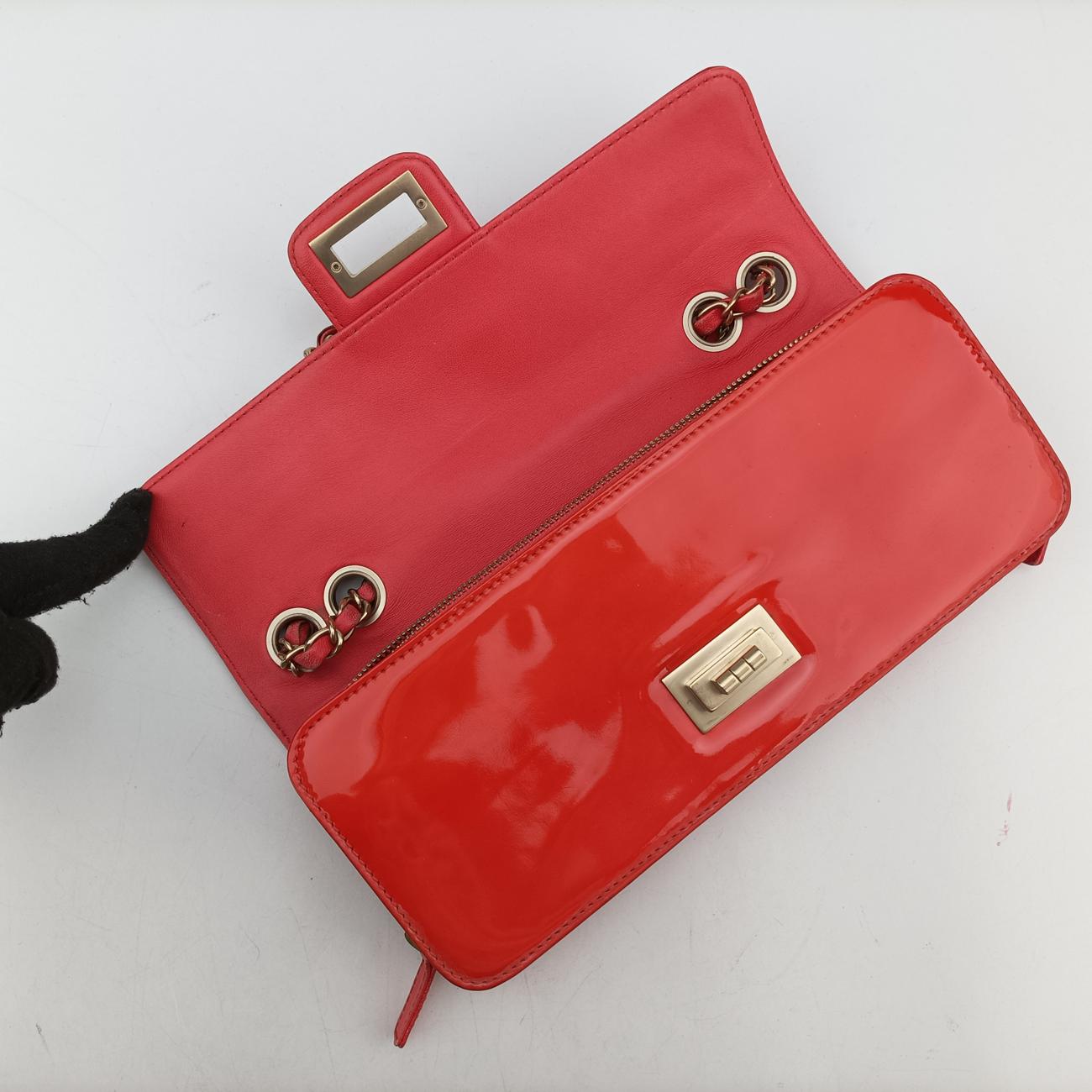 2.55 Lock Orange Patent Leather 12659650