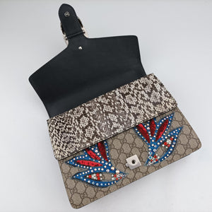 Dionysus Beige×Multicolour PVC coated canvas x snakeskin H024772053