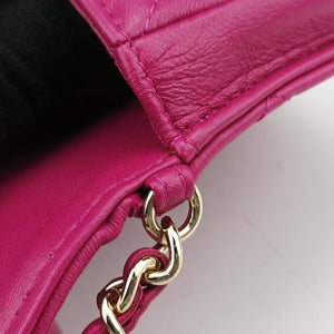 CC Waist Coin Purse Purple lambskin×fabric 29000495