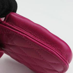 CC Waist Coin Purse Purple lambskin×fabric 29000495