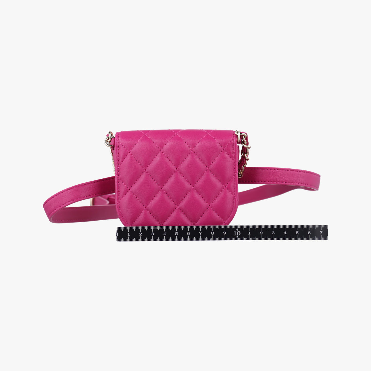CC Waist Coin Purse Purple lambskin×fabric 29000495
