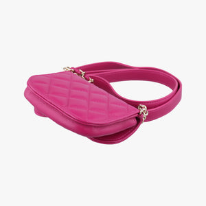CC Waist Coin Purse Purple lambskin×fabric 29000495