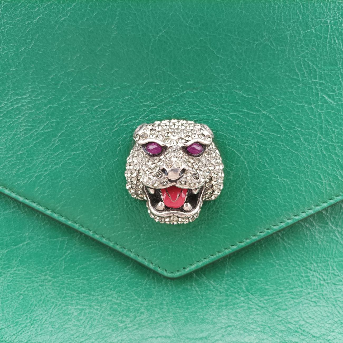 Thiara Envelope Animalier Green Leather E025648748