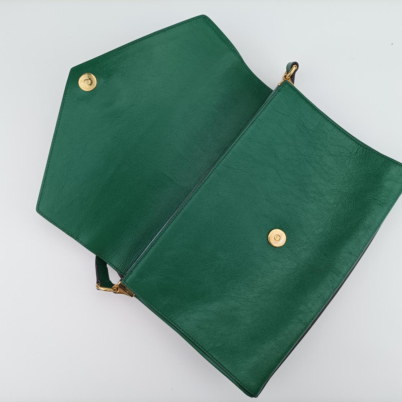 Thiara Envelope Animalier Green Leather E025648748