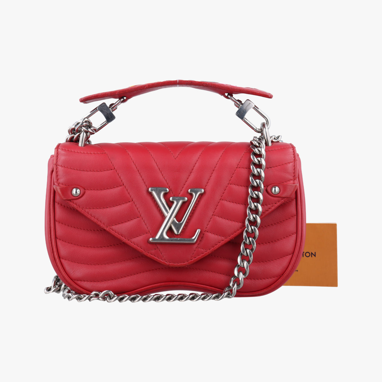 NEW WAVE Chain PM ROUGE ECARLATE Leather NZ2168