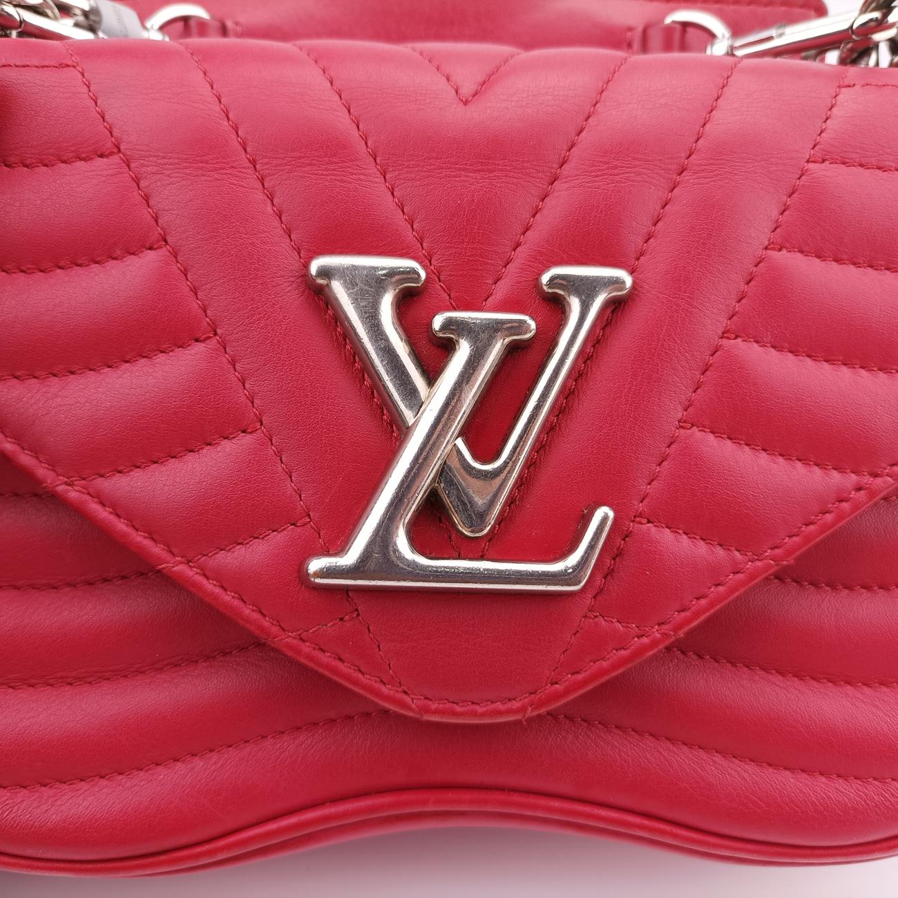NEW WAVE Chain PM ROUGE ECARLATE Leather NZ2168