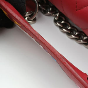 NEW WAVE Chain PM ROUGE ECARLATE Leather NZ2168
