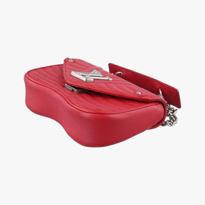 NEW WAVE Chain PM ROUGE ECARLATE Leather NZ2168