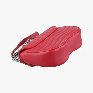 NEW WAVE Chain PM ROUGE ECARLATE Leather NZ2168