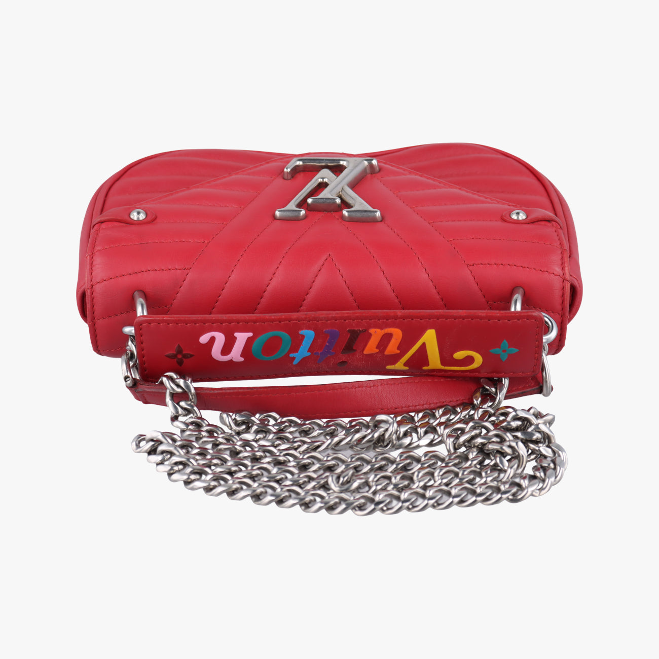 NEW WAVE Chain PM ROUGE ECARLATE Leather NZ2168