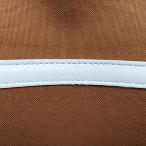 FOLCO Triomphe Brown×white PVC coated canvas U-GM-0240