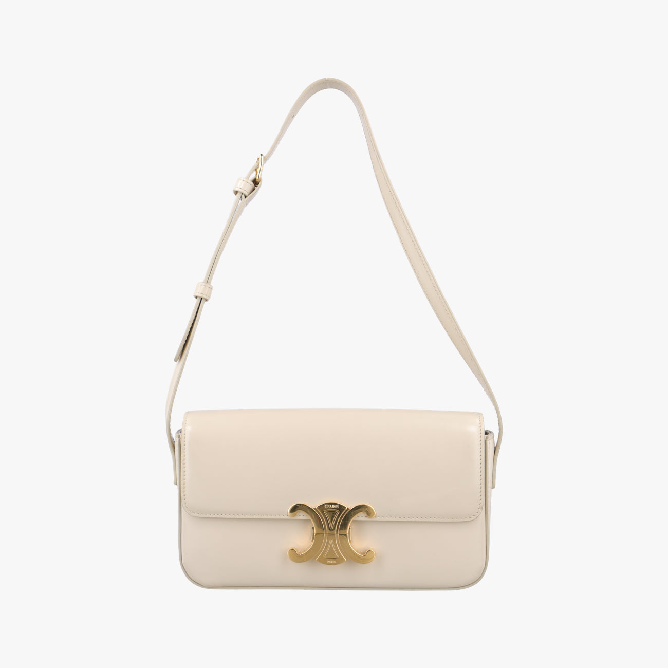 Triomphe White Leather C-GU-4211