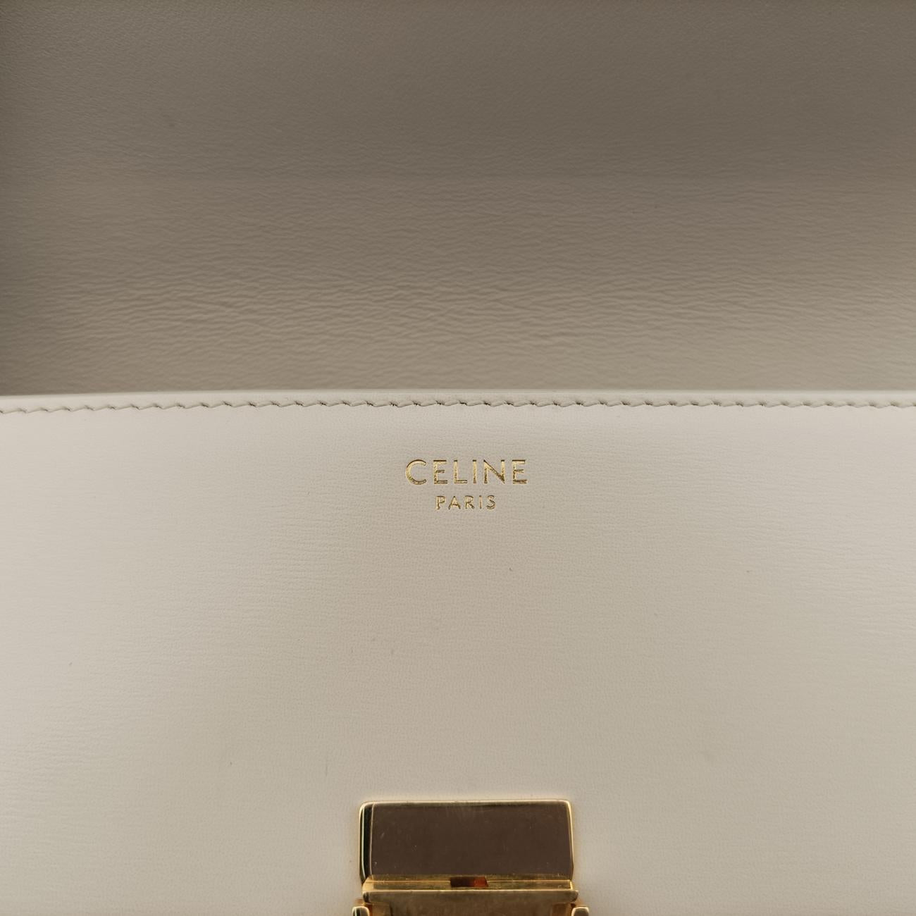 Triomphe White Leather C-GU-4211