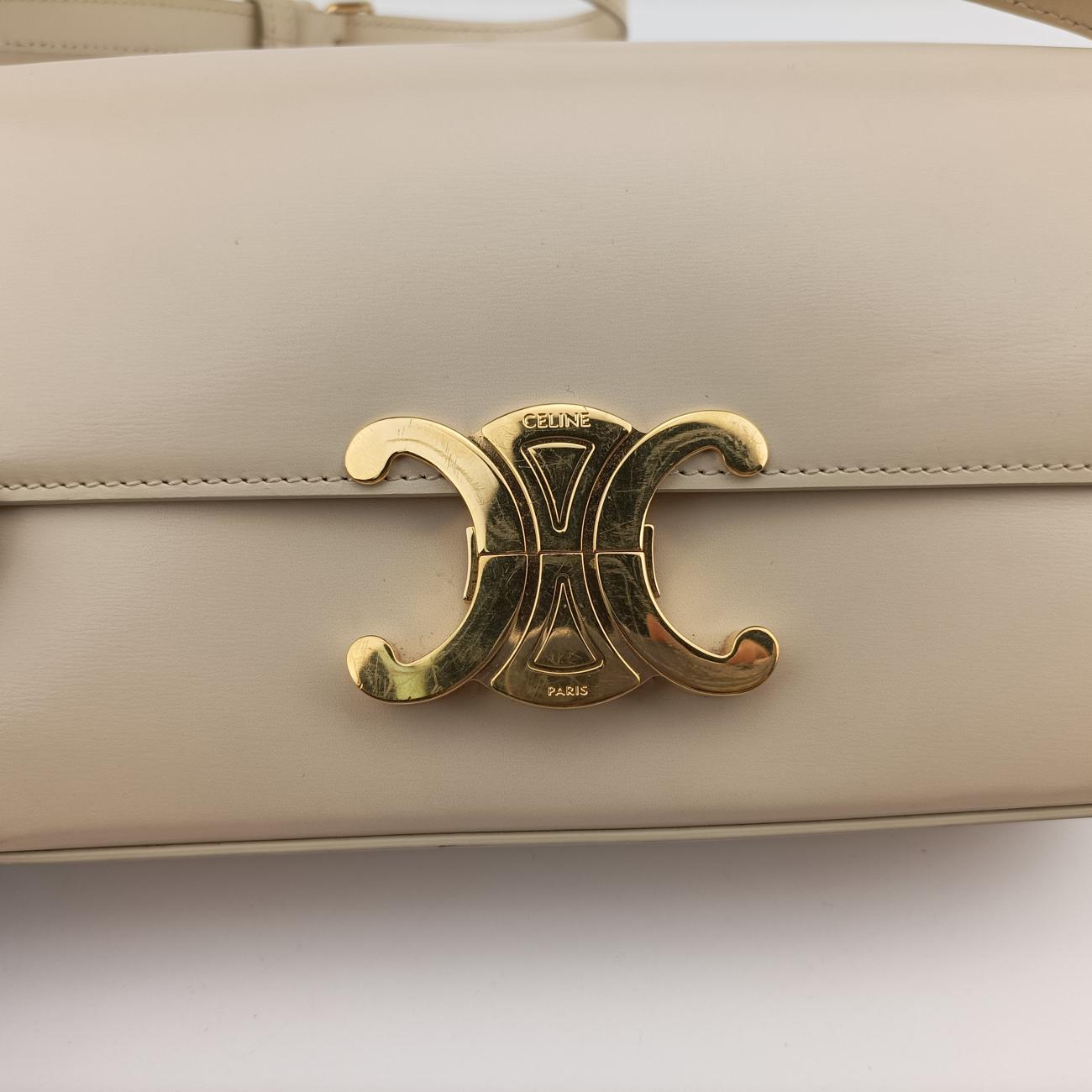Triomphe White Leather C-GU-4211
