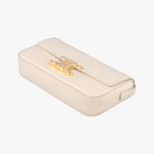 Triomphe White Leather C-GU-4211