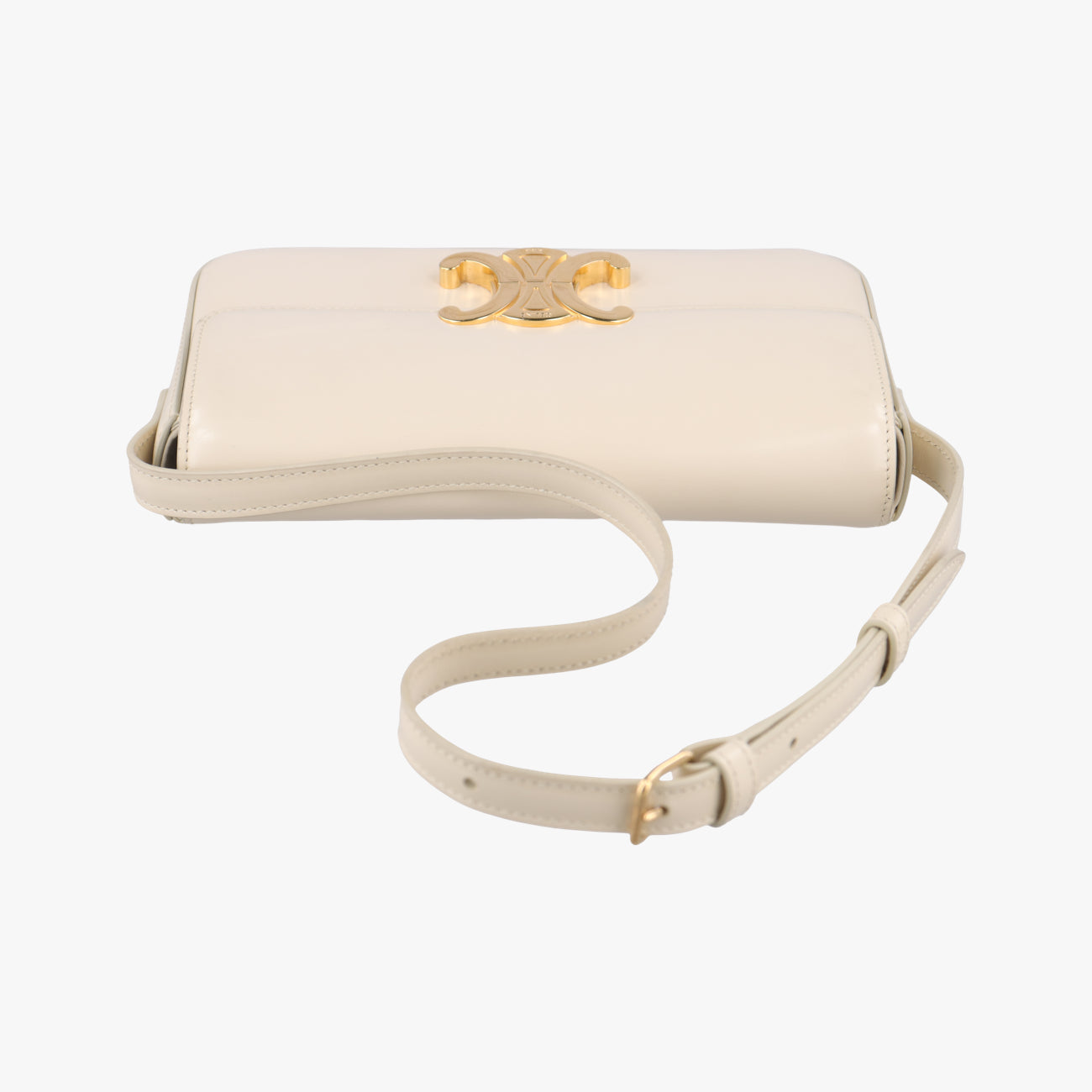 Triomphe White Leather C-GU-4211