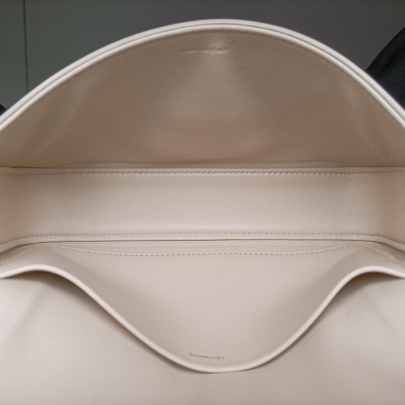 Triomphe White Leather C-GU-4211