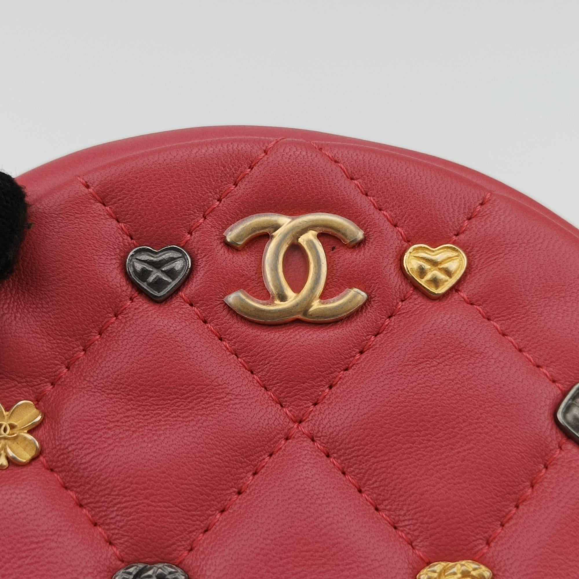 Charms Round Red lambskin 26891302