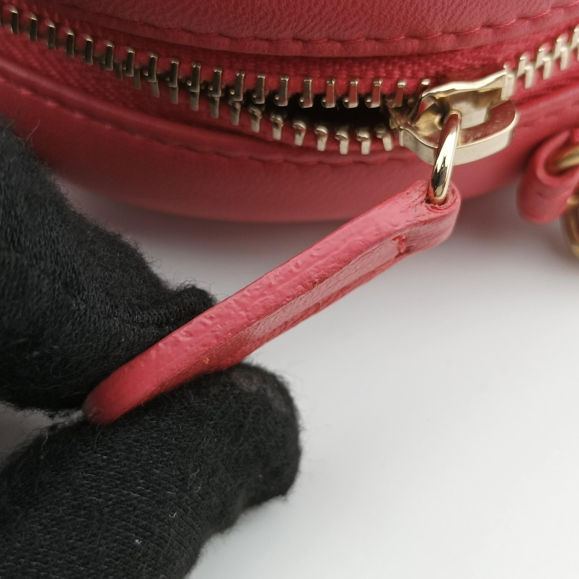 Charms Round Red lambskin 26891302