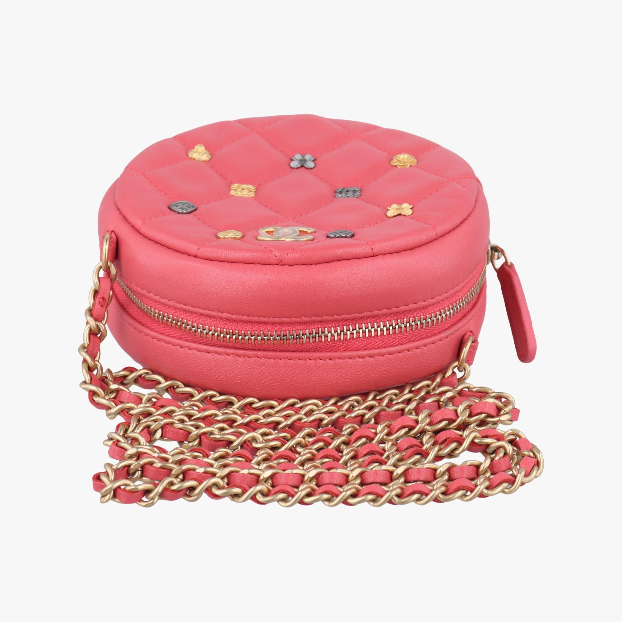 Charms Round Red lambskin 26891302