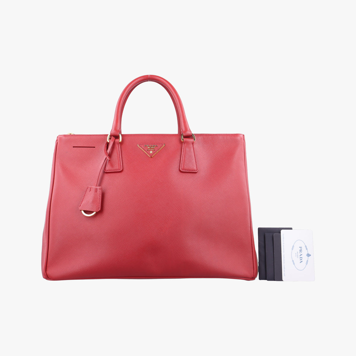 Secondhand Prada Galleria Red SAFFIANO Leather BN1786 handbag | stylenewstar