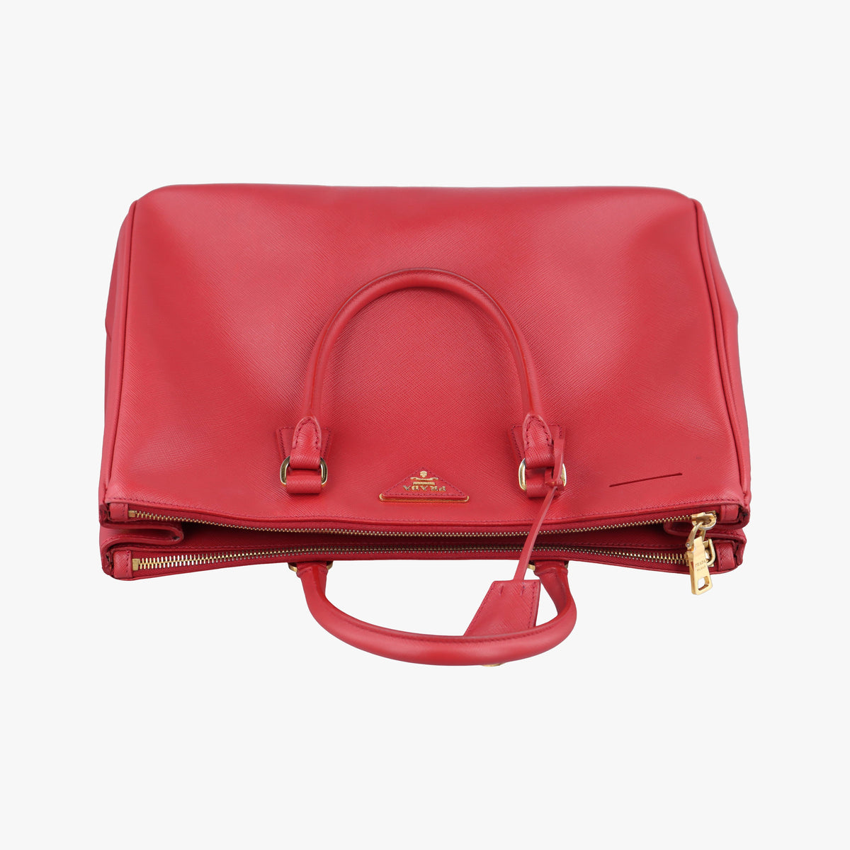 Secondhand Prada Galleria Red SAFFIANO Leather BN1786 handbag | stylenewstar
