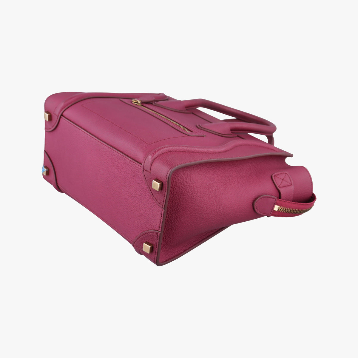 Pre-owned Celine Luggage Micro shopper Pink Leather  handbag | stylenewstar