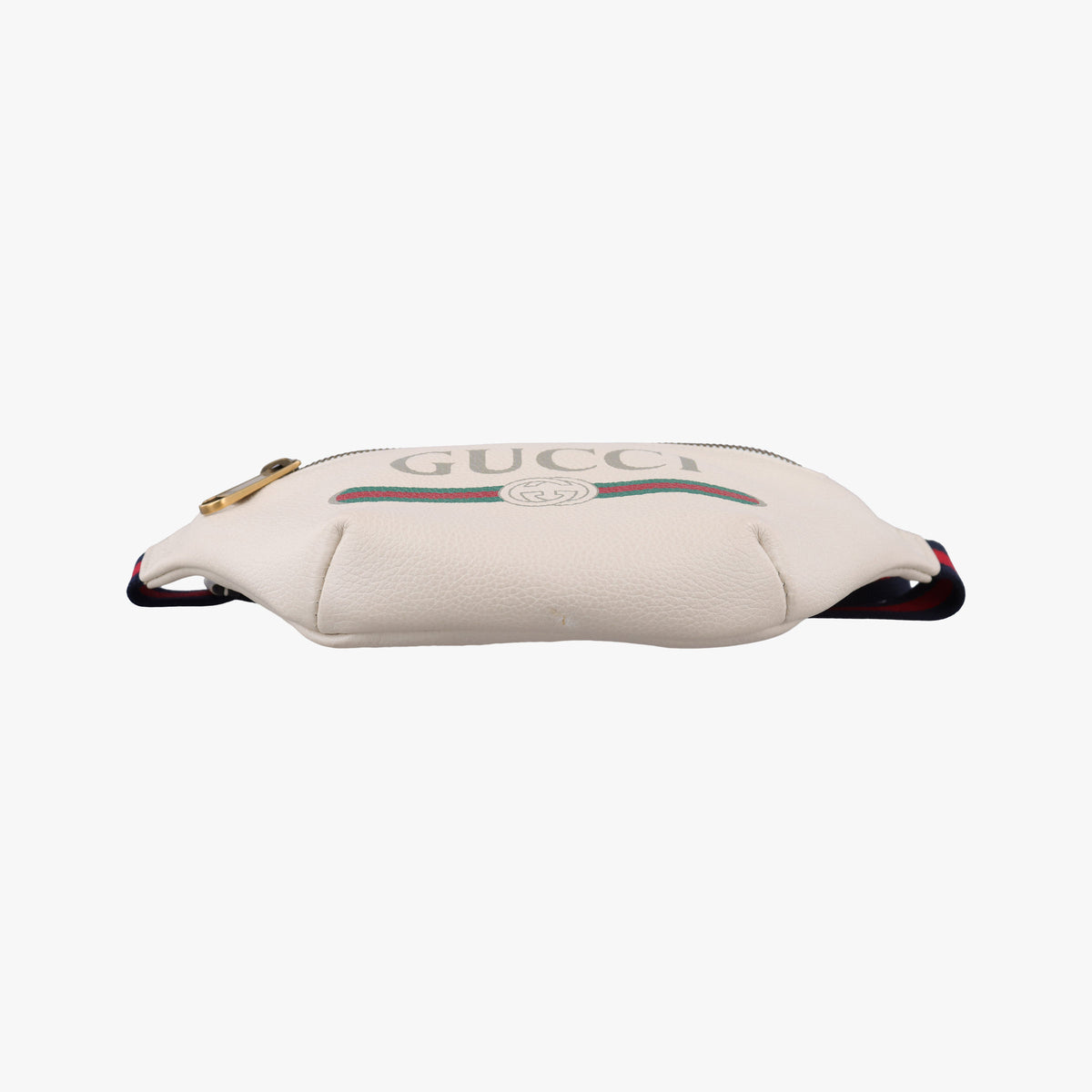 Pre-owned Gucci Print White Leather 527792 bum bag/waist bag | stylenewstar