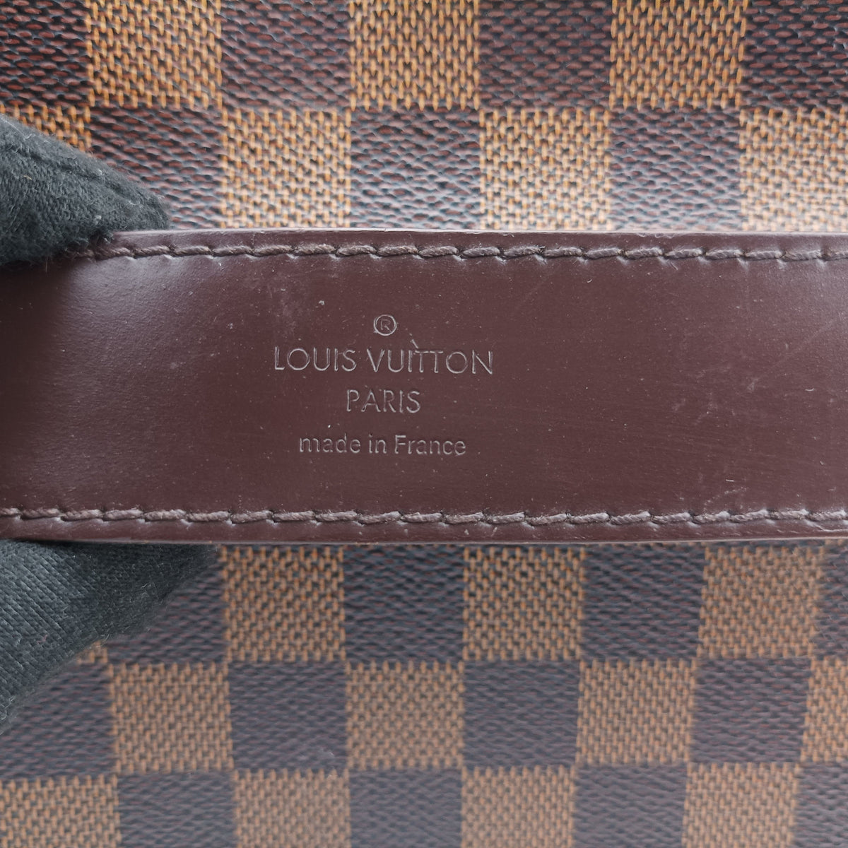 Secondhand Louis Vuitton SHELTON MM EBENE Damier Canvas N41149 shoulderbag | stylenewstar