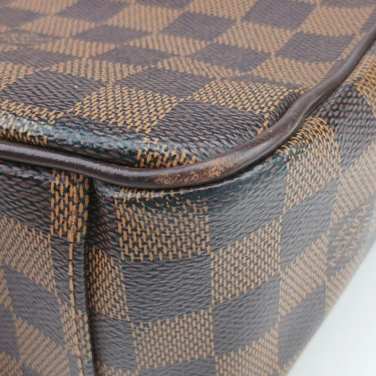 Secondhand Louis Vuitton SHELTON MM EBENE Damier Canvas N41149 shoulderbag | stylenewstar