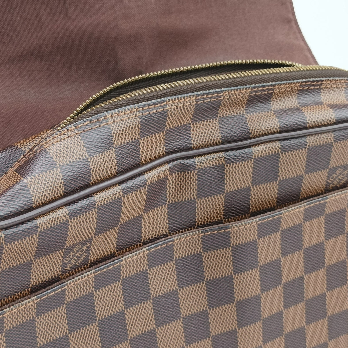Secondhand Louis Vuitton SHELTON MM EBENE Damier Canvas N41149 shoulderbag | stylenewstar