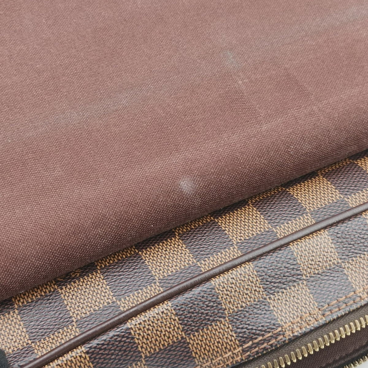 Secondhand Louis Vuitton SHELTON MM EBENE Damier Canvas N41149 shoulderbag | stylenewstar
