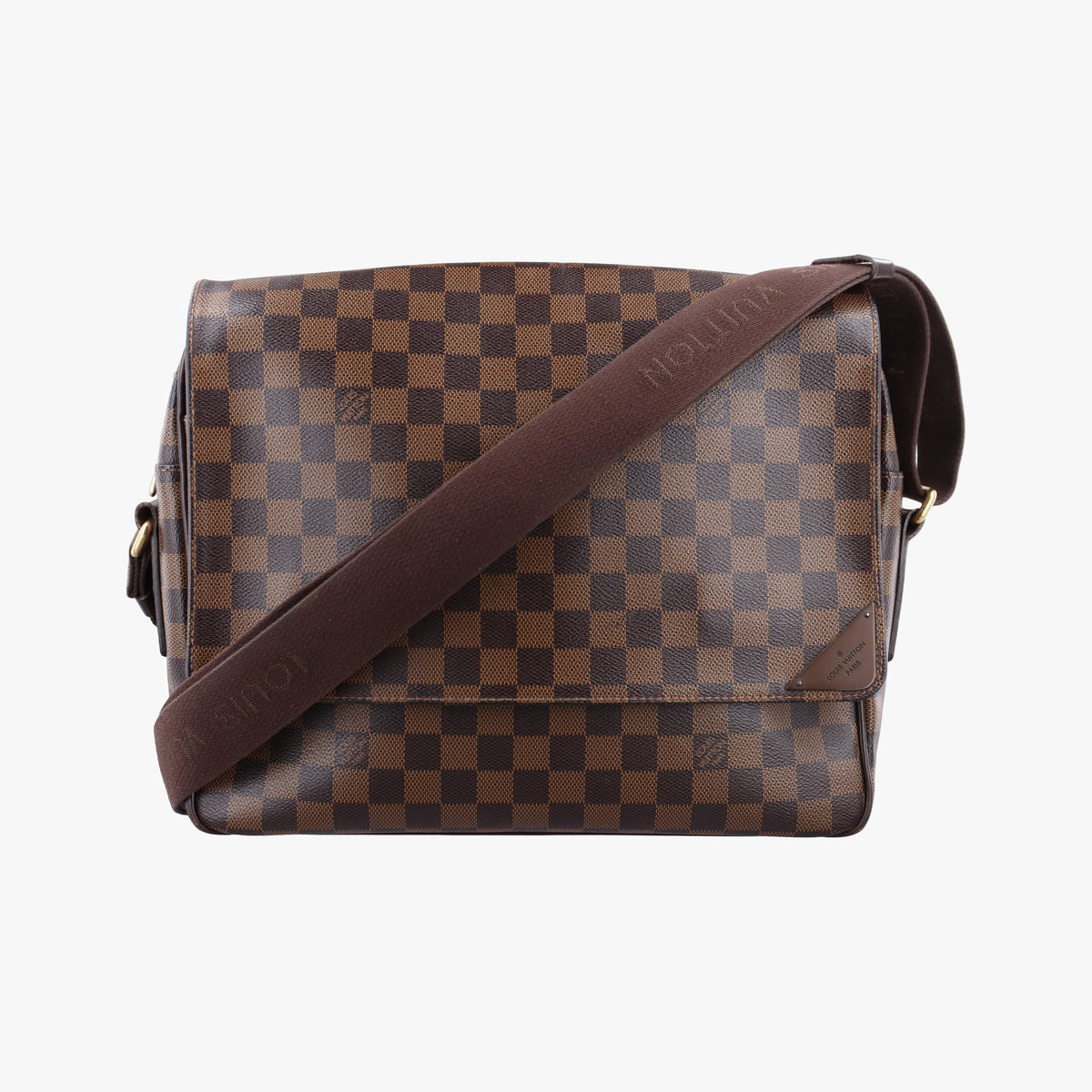 Secondhand Louis Vuitton SHELTON MM EBENE Damier Canvas N41149 shoulderbag | stylenewstar