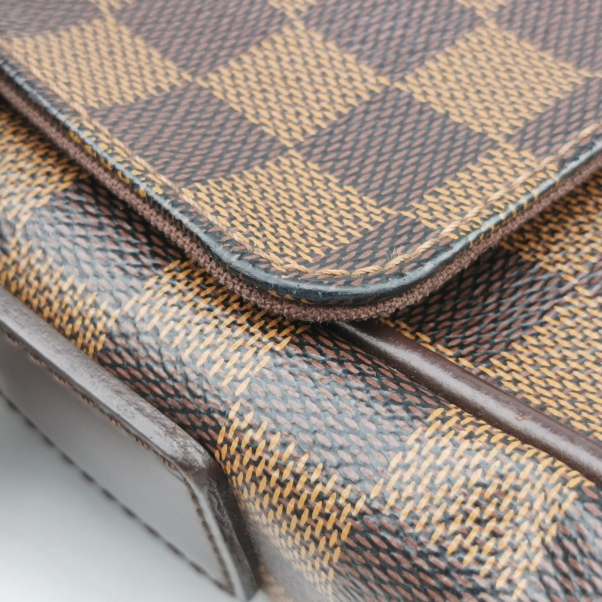 Secondhand Louis Vuitton SHELTON MM EBENE Damier Canvas N41149 shoulderbag | stylenewstar