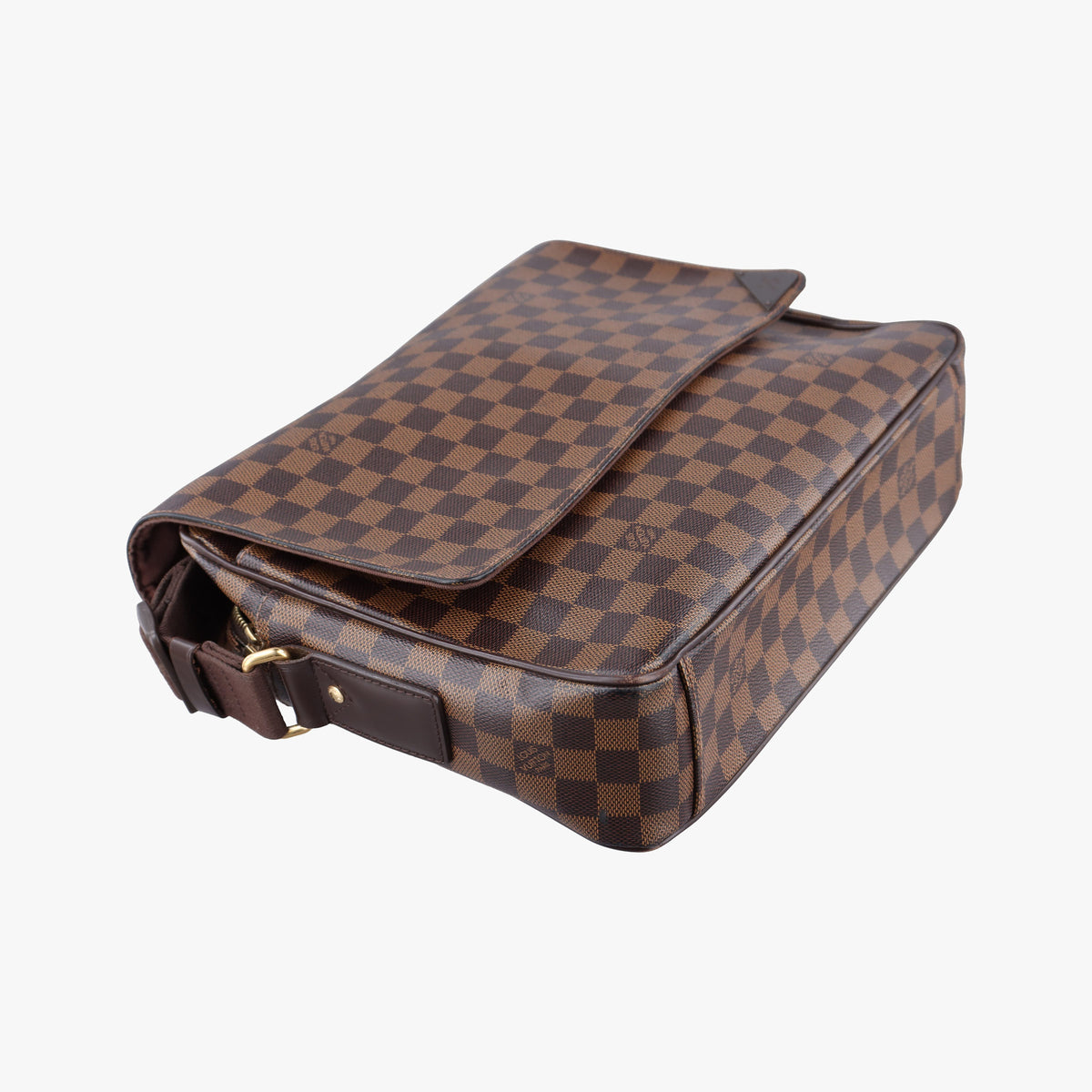 Secondhand Louis Vuitton SHELTON MM EBENE Damier Canvas N41149 shoulderbag | stylenewstar