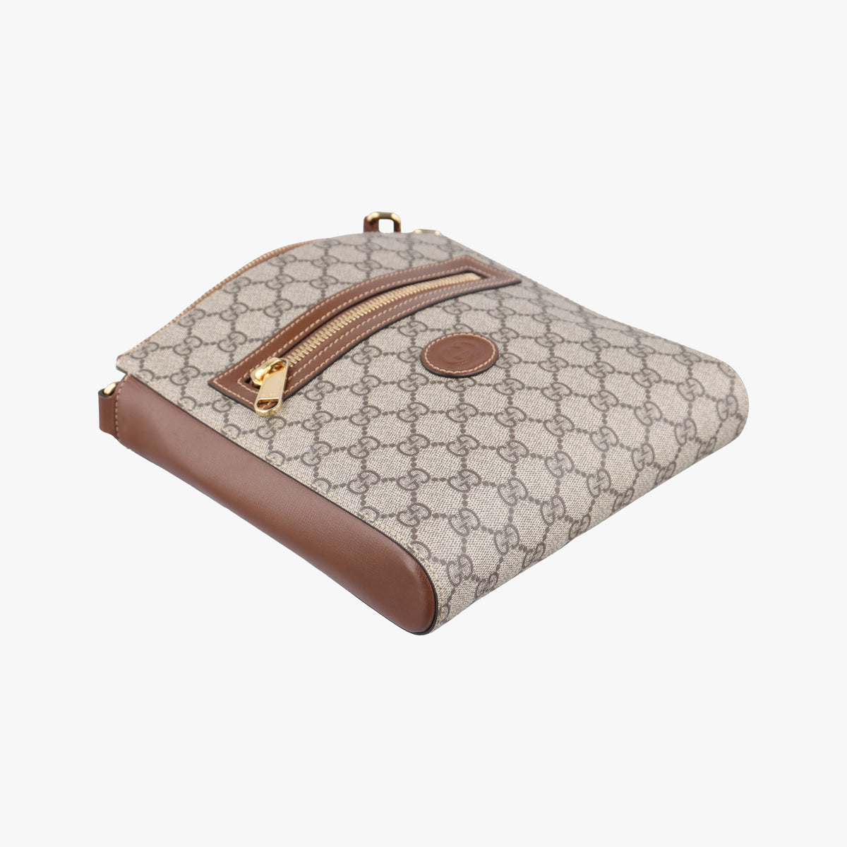 Vintage Gucci GG RETRO Messenger Beige×Brown PVC coated canvas×leather 681021 shoulderbag | stylenewstar