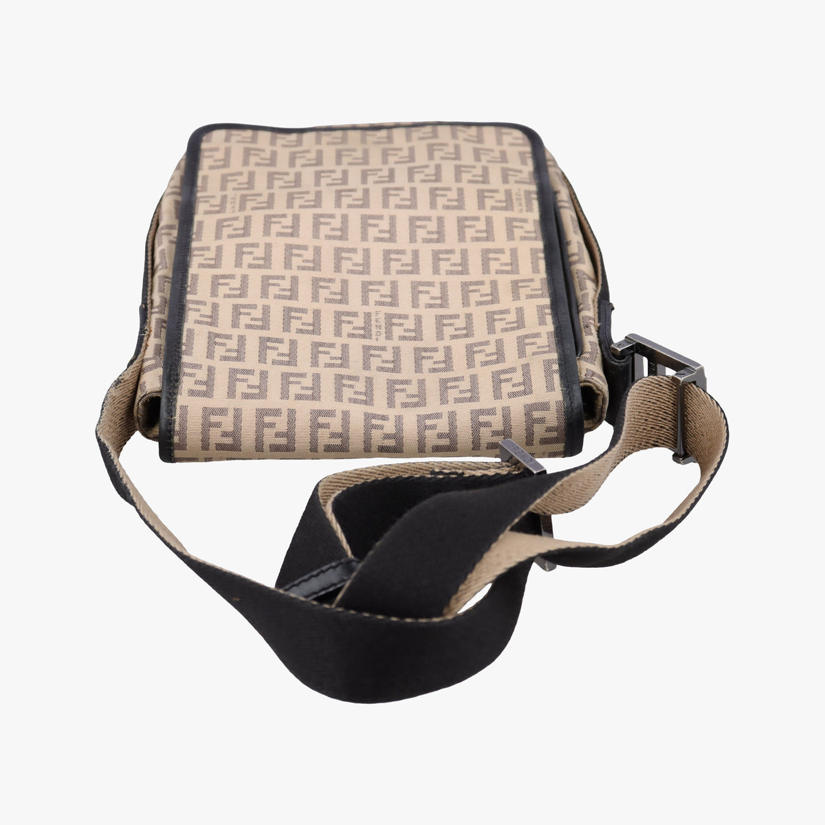 Pre-owned Fendi Zucchino Beige canvas  shoulderbag | stylenewstar