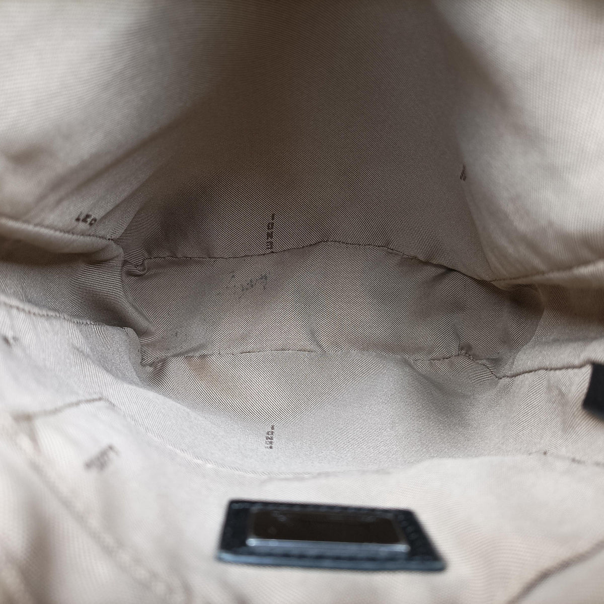 Pre-owned Fendi Zucchino Beige canvas  shoulderbag | stylenewstar
