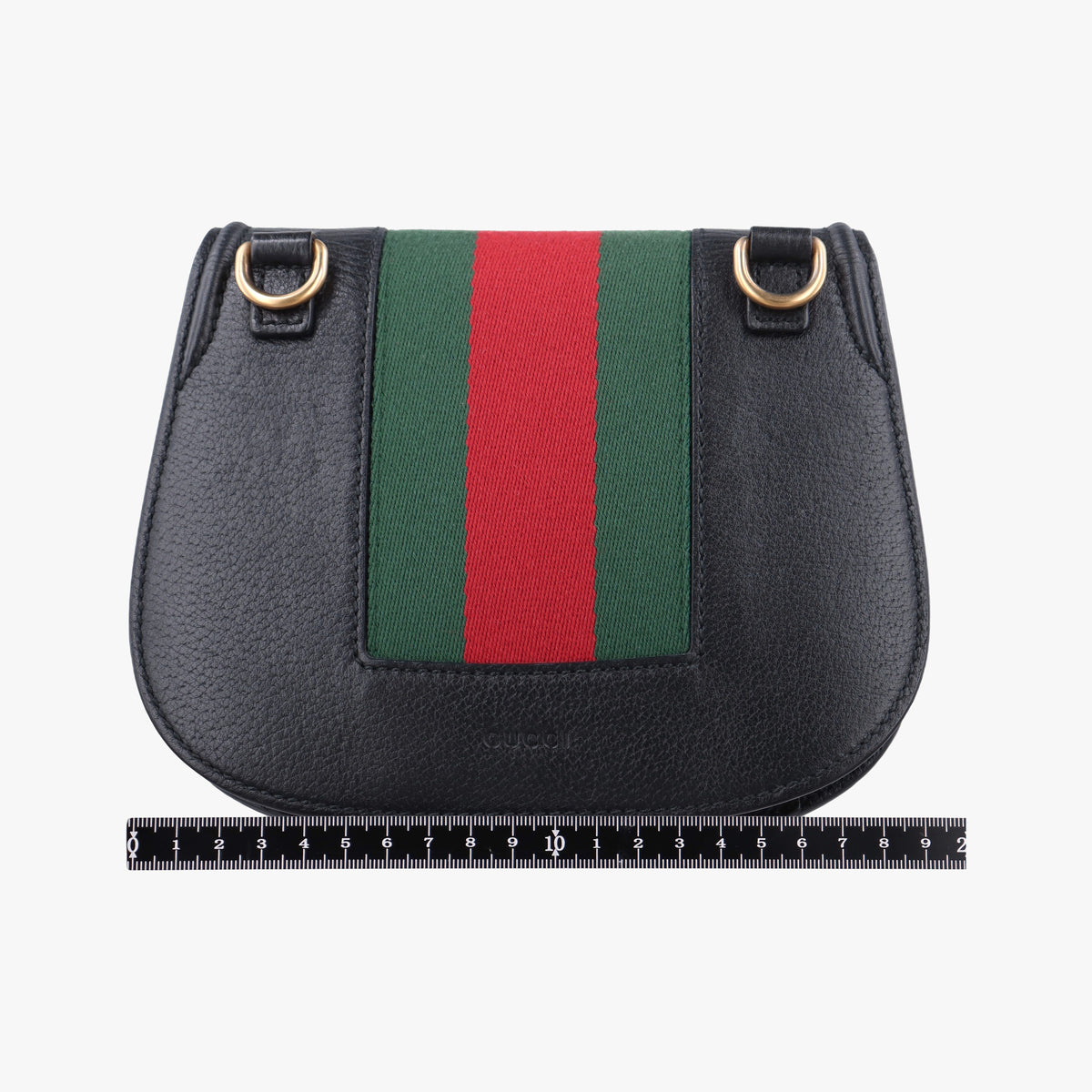 Pre-owned Gucci Totem  Sherry line Butterfly Black Leather 505387 shoulderbag | stylenewstar