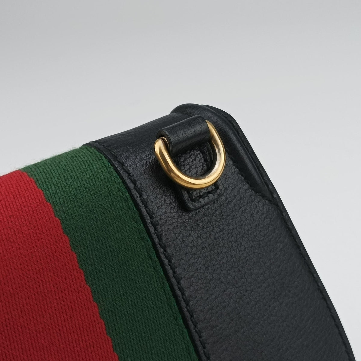 Pre-owned Gucci Totem  Sherry line Butterfly Black Leather 505387 shoulderbag | stylenewstar