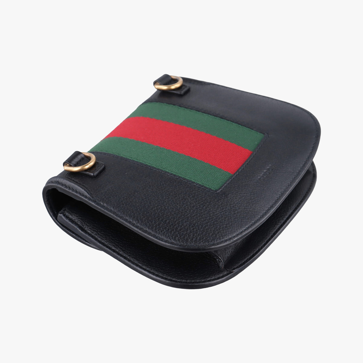 Pre-owned Gucci Totem  Sherry line Butterfly Black Leather 505387 shoulderbag | stylenewstar