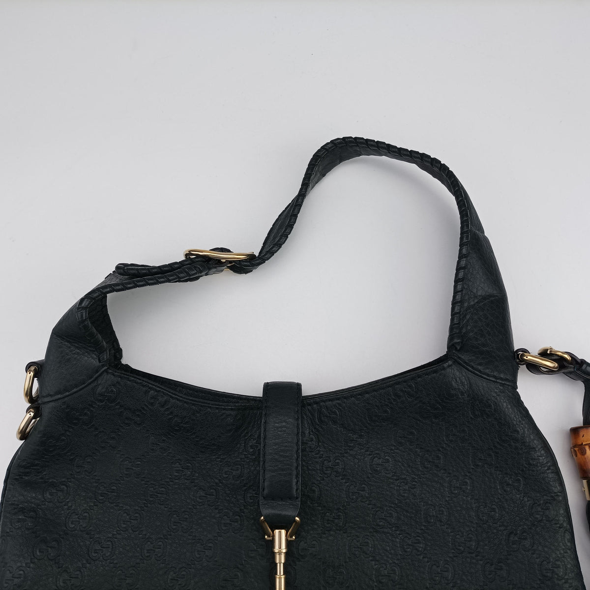Pre-owned Gucci New Jackie Green Leather 246907 shoulderbag | stylenewstar