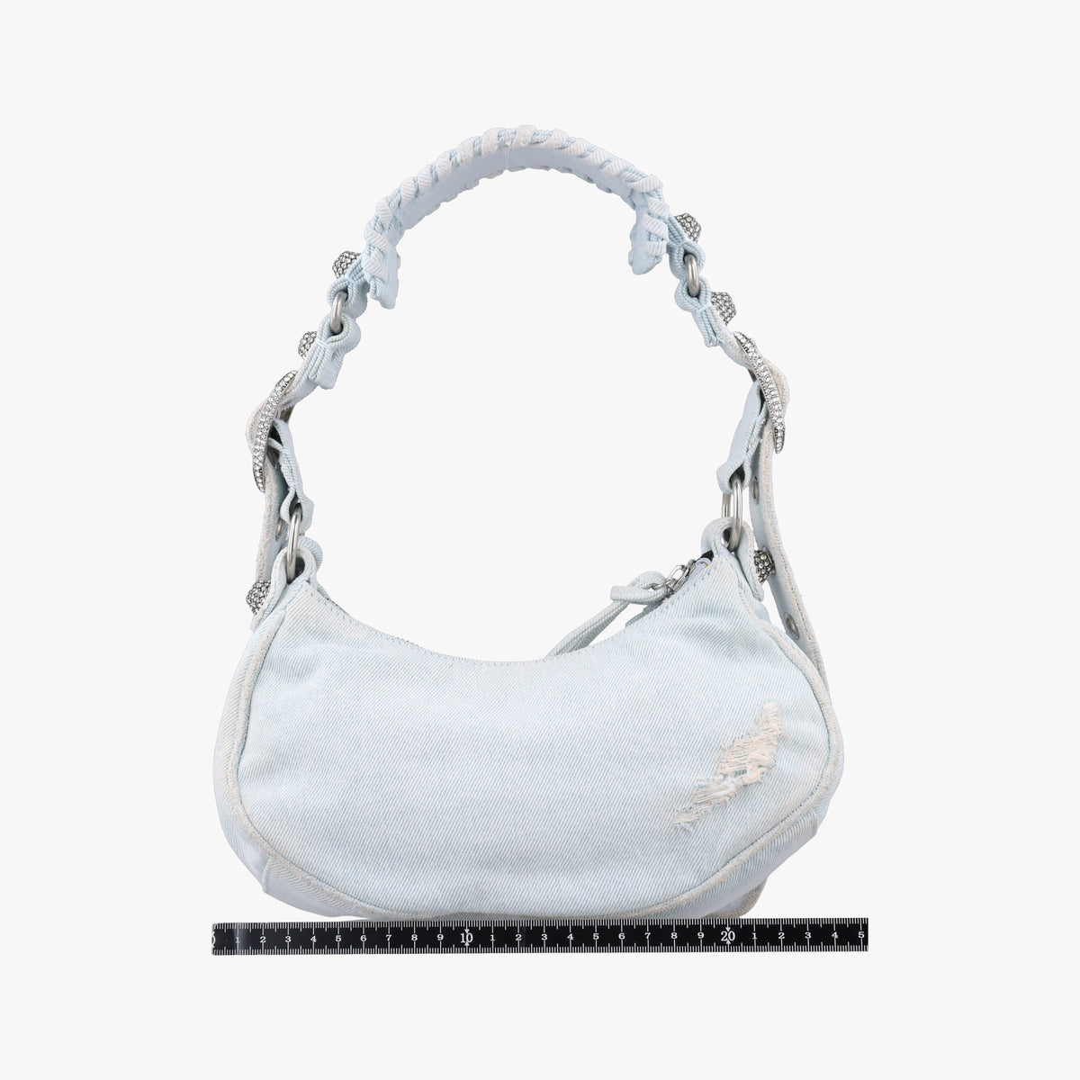 Secondhand Balenciaga Le Cagole Blue Denim  shoulderbag | stylenewstar