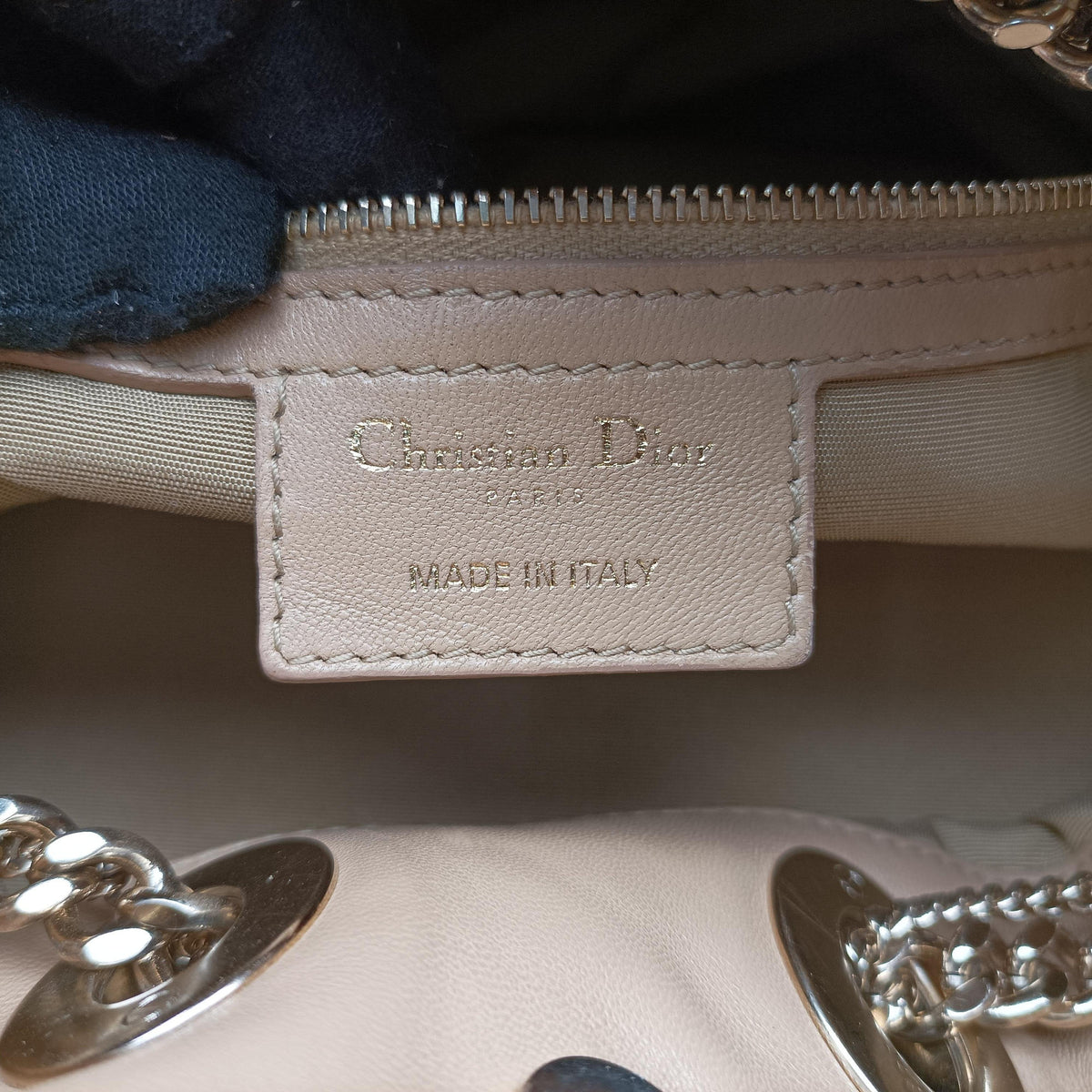 Pre-owned Christian Dior Cannage stitching Camel Lambskin  handbag | stylenewstar