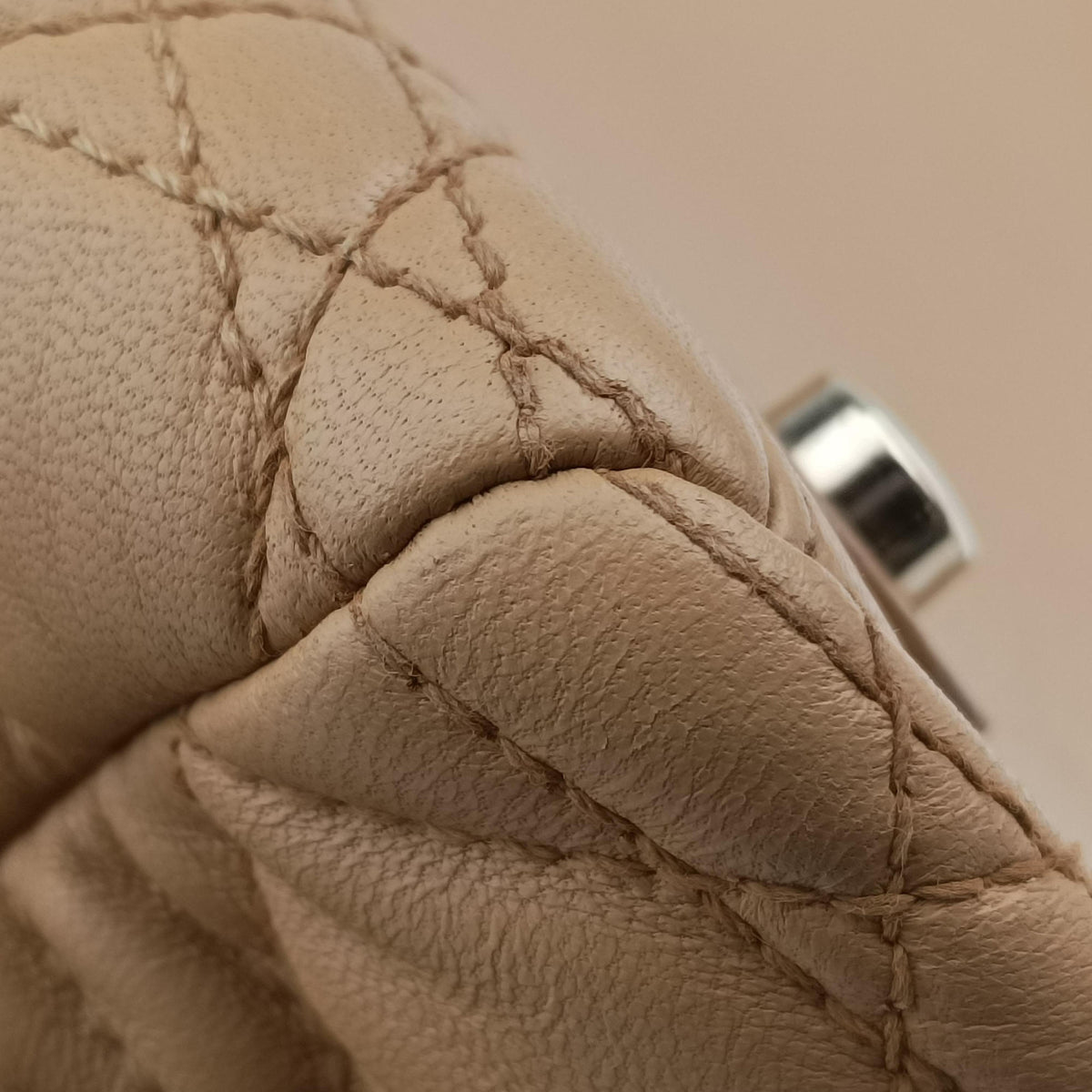 Pre-owned Christian Dior Cannage stitching Camel Lambskin  handbag | stylenewstar