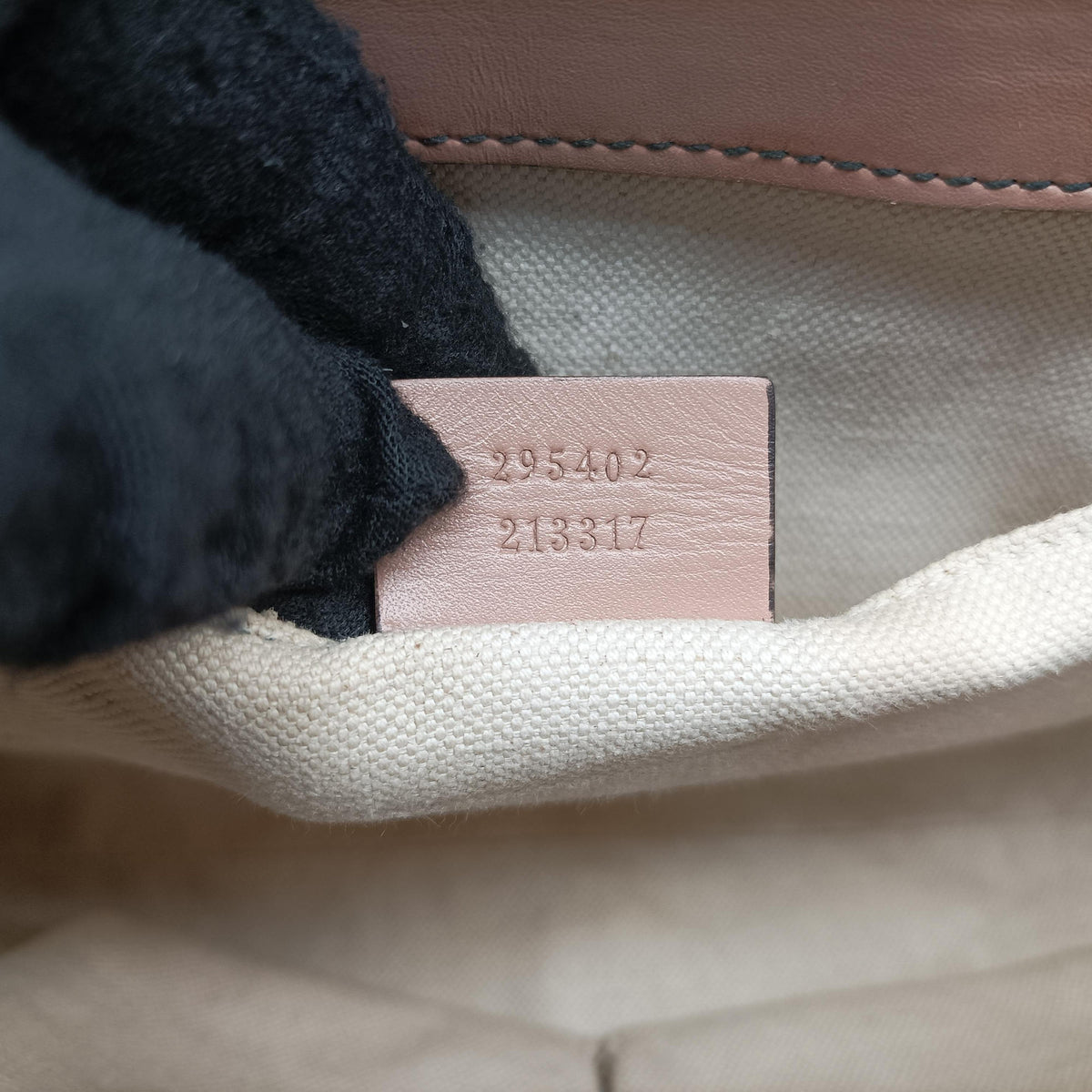 Pre-owned Gucci Emily Beige×pink canvas×leather 295402 shoulderbag | stylenewstar