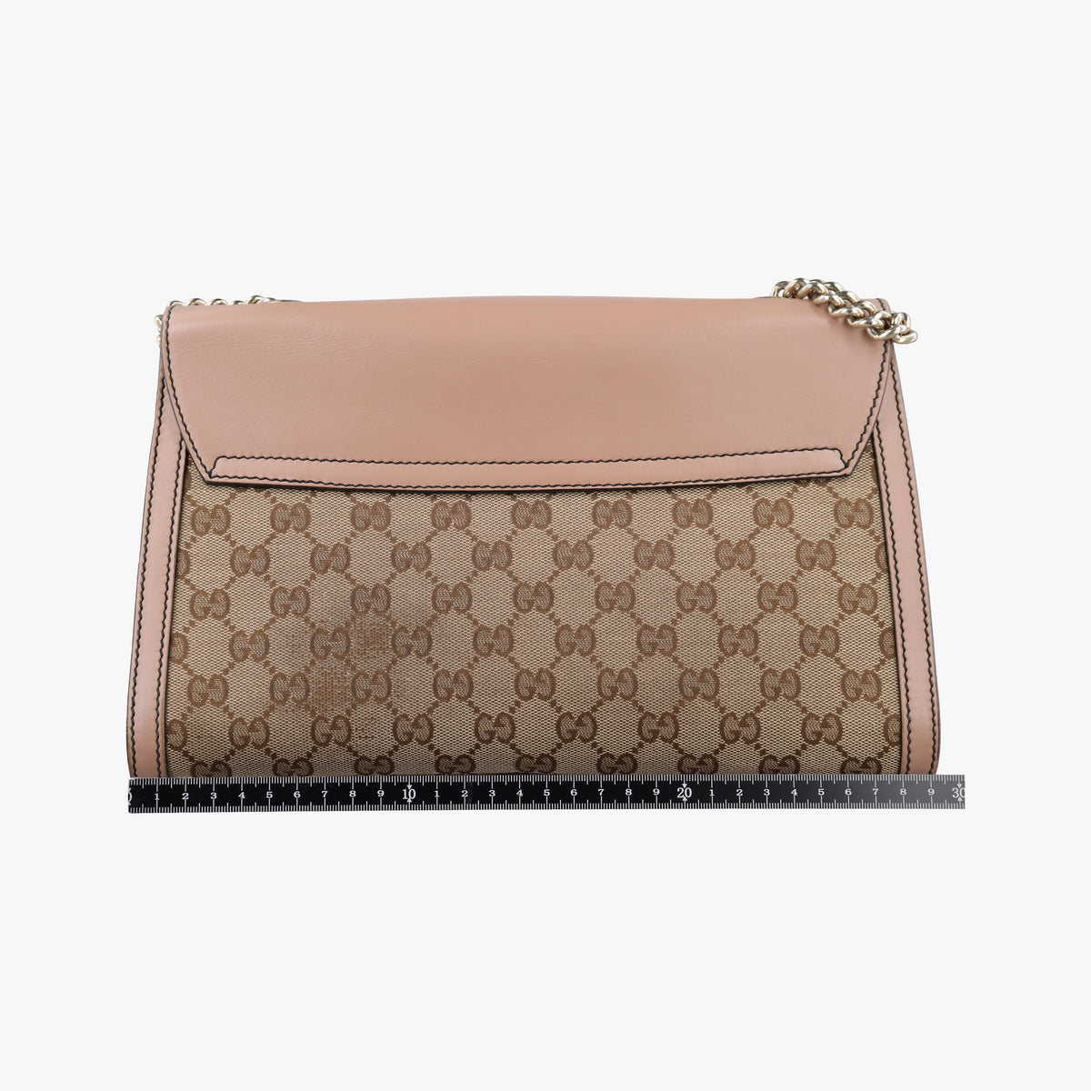 Pre-owned Gucci Emily Beige×pink canvas×leather 295402 shoulderbag | stylenewstar