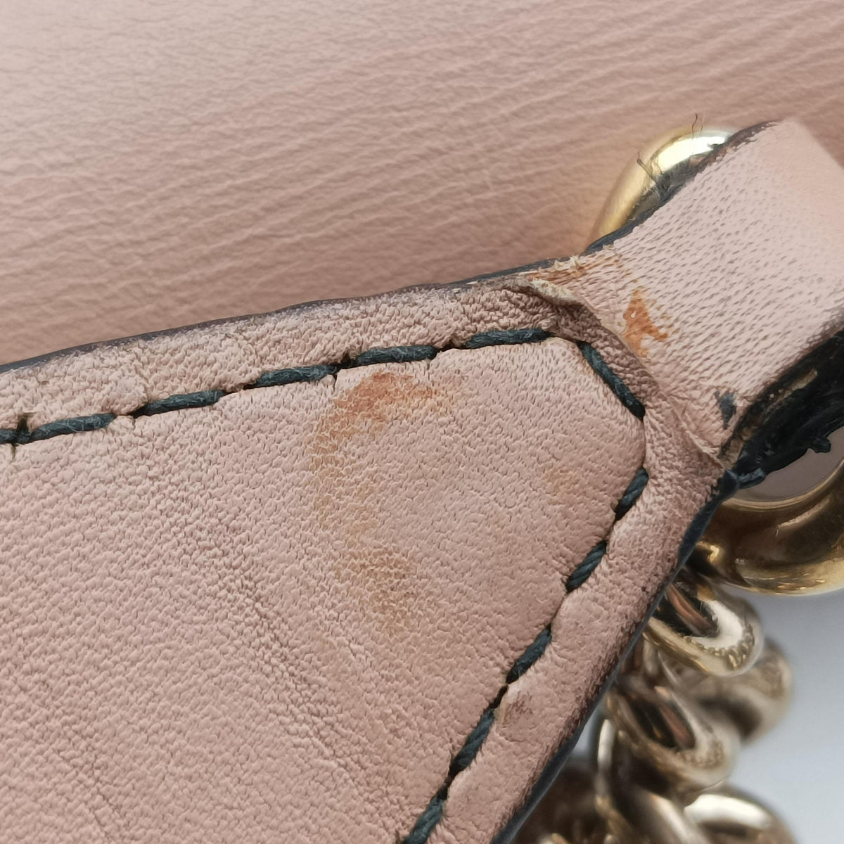 Pre-owned Gucci Emily Beige×pink canvas×leather 295402 shoulderbag | stylenewstar