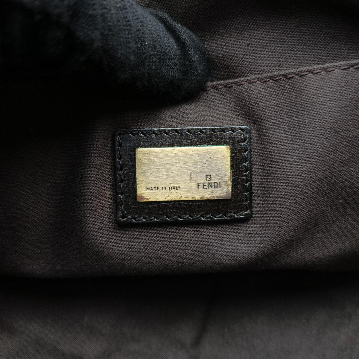 Vintage Fendi B bag zucca Brown×Black Canvas×Leather 8BR551 shoulderbag | stylenewstar