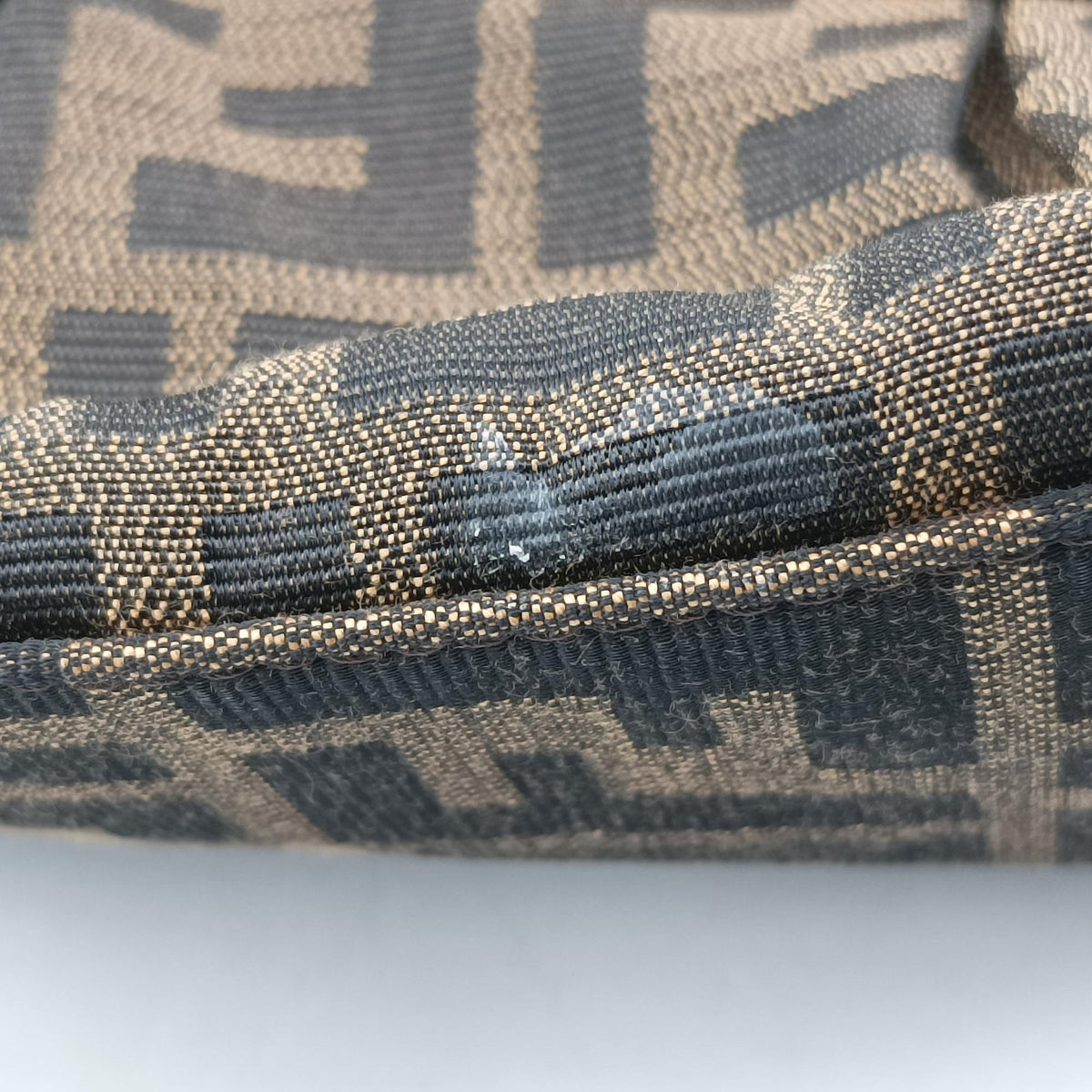 Vintage Fendi B bag zucca Brown×Black Canvas×Leather 8BR551 shoulderbag | stylenewstar